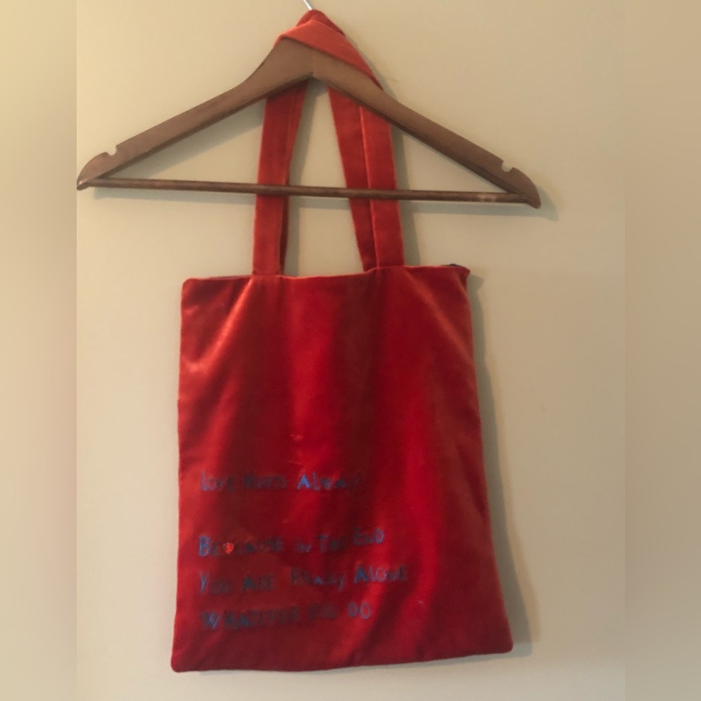 Free add-on|Artsy velvet tote bag